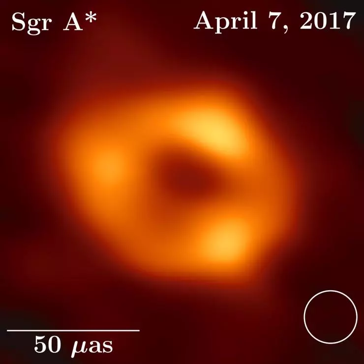 Astronomers reveal first image of the black hole at the heart of